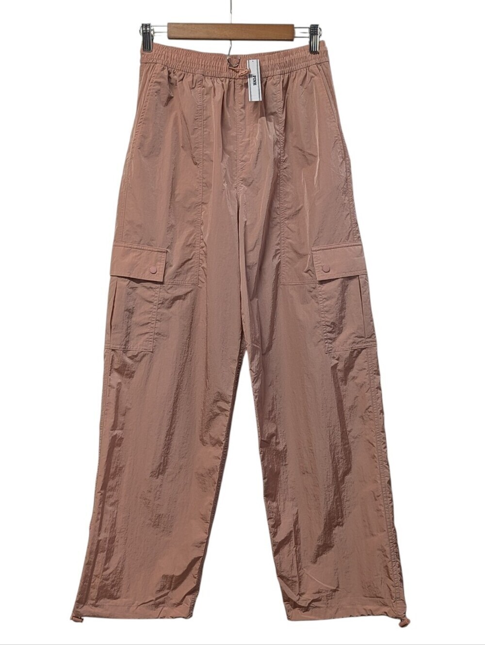 PINK Victoria's Secret Parachute Cargo Pants Size Small Dusty Rose Mauve NWT